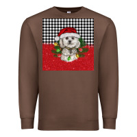 Chestnut Christmas Bichon frise dog Premium Sweatshirt - BarkalooDesign