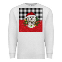 Oatmeal Heather Christmas Bichon frise dog Premium Sweatshirt - BarkalooDesign