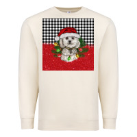 Sandshell Christmas Bichon frise dog Premium Sweatshirt - BarkalooDesign