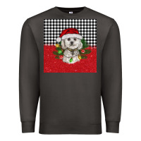 Smoke Christmas Bichon frise dog Premium Sweatshirt - BarkalooDesign