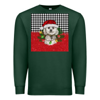 Sports Green Christmas Bichon frise dog Premium Sweatshirt - BarkalooDesign