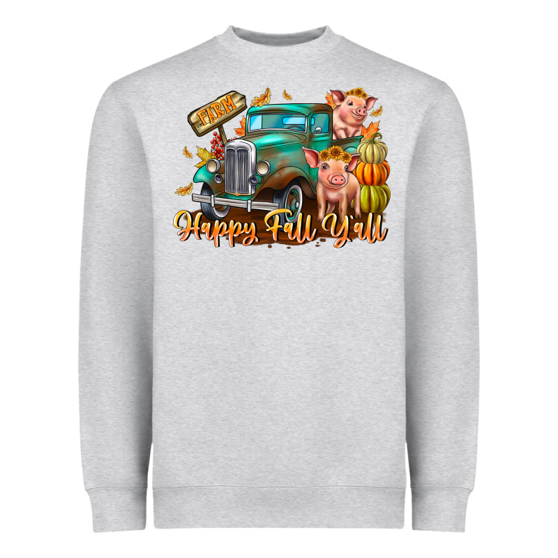 Farm Happy Fall Y'all Heavyweight Sweatshirt by CowhideDigitalArt | Teevron