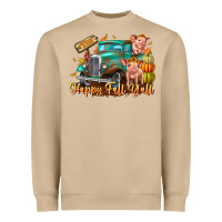 Mushroom Farm Happy Fall Y'all Heavyweight Sweatshirt - CowhideDigitalArt