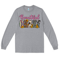 Heather Grey beautiful crazy Long Sleeve Tee - OliviaCreatesArt
