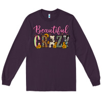 Plum beautiful crazy Long Sleeve Tee - OliviaCreatesArt