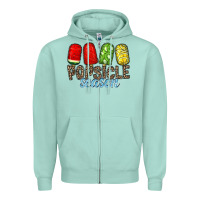 Seafoam popsicle season Zipper Hoodie - RacoonDesign
