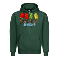 Sports Green popsicle season Zipper Hoodie - RacoonDesign