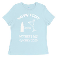 Baby Blue Happy Fırst Cheers Mother's Day Owen 2020 Ladies Tee - Bettercallsaul