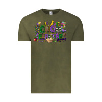 Vintage Olive school secretary mardi gras Vintage Tee - CowGirlArtShop