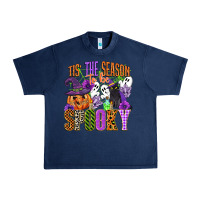 Navy tis the season to be spooky Urban Heavy Tee - CowGirlArtShop