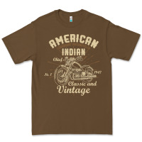 Cacao Retro Vintage American Motorcycle Indian for Old Biker Premium Tee - trangStudio