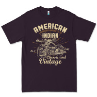 Plum Retro Vintage American Motorcycle Indian for Old Biker Premium Tee - trangStudio