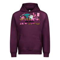 Mauve Wine nurse custom name Urban Hoodie - AdoDesignShop