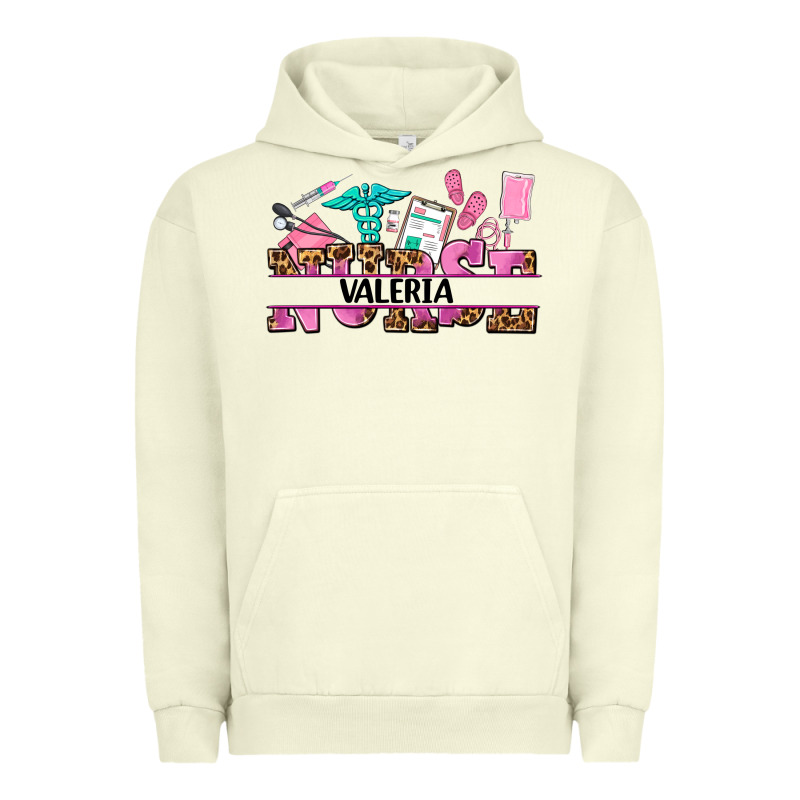 Nurse Custom Name Urban Hoodie by AdoDesignShop | Teevron