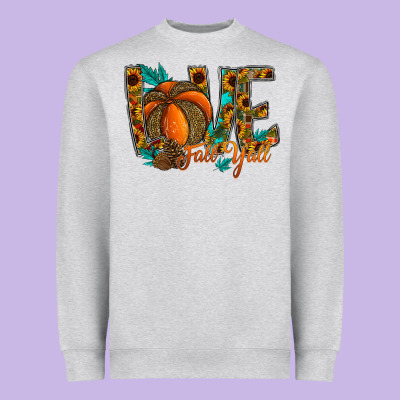 Love Fall Y'all Heavyweight Sweatshirt Designed By Cowhidedigitalart