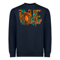 Navy Love Fall Y'all Heavyweight Sweatshirt - CowhideDigitalArt