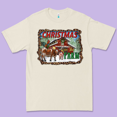Christmas On The Farm Premium Tee Designed By Ranaportraitstore