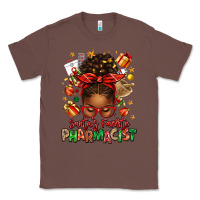 Chestnut santas favorite pharmacist afro messy bun Classic Tee - texasbilliewilder