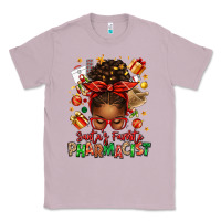 Lilac santas favorite pharmacist afro messy bun Classic Tee - texasbilliewilder