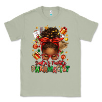 Matcha santas favorite pharmacist afro messy bun Classic Tee - texasbilliewilder