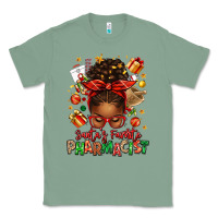 Sage santas favorite pharmacist afro messy bun Classic Tee - texasbilliewilder