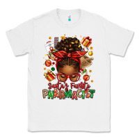 White santas favorite pharmacist afro messy bun Classic Tee - texasbilliewilder