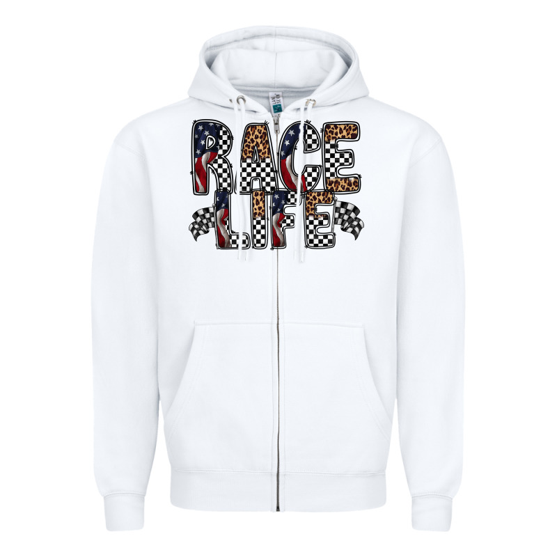 Race Life Zipper Hoodie by RacoonDesign | Teevron