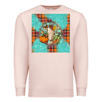 Pale Pink fall bull skull Premium Sweatshirt - BarkalooDesign