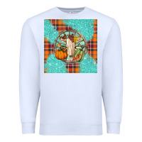 White fall bull skull Premium Sweatshirt - BarkalooDesign