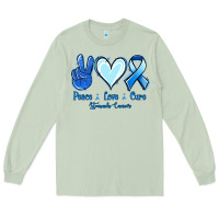Matcha Peace Love Cure Stomach Cancer Long Sleeve Tee - Jasminsmagicworld