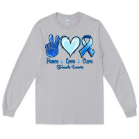 Moon Dust Peace Love Cure Stomach Cancer Long Sleeve Tee - Jasminsmagicworld