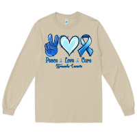 Mushroom Peace Love Cure Stomach Cancer Long Sleeve Tee - Jasminsmagicworld