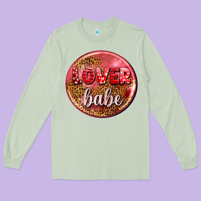 Lover Babe Olivia Long Sleeve Tee Designed By Oliviacreatesart