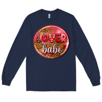 Navy lover babe olivia Long Sleeve Tee - OliviaCreatesArt
