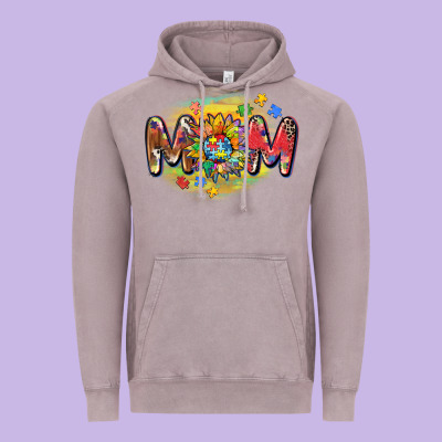 Autism Mom Vintage Hoodie Designed By Cowgirlartshop