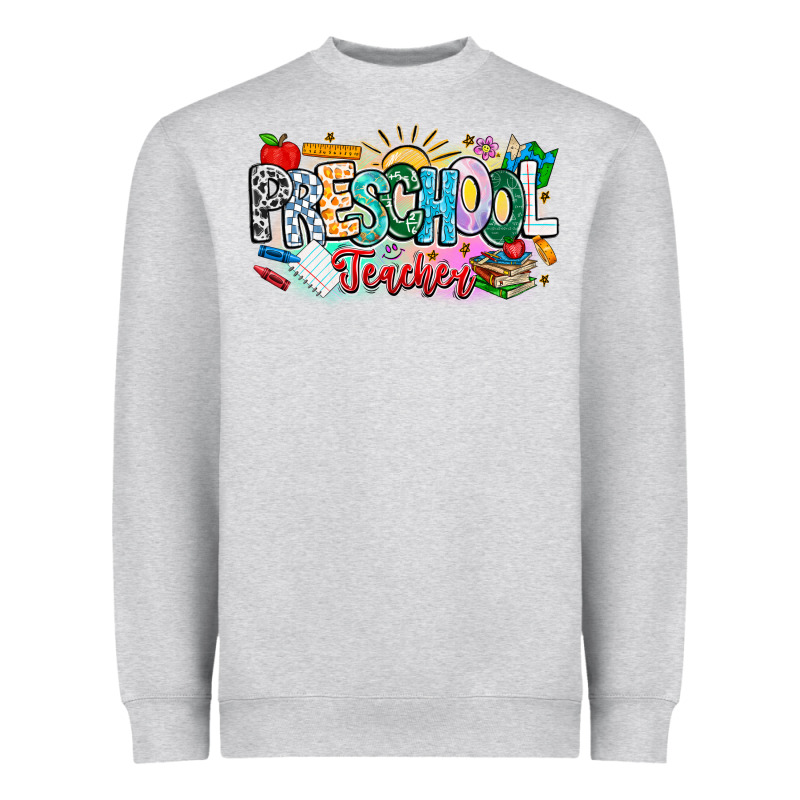 Precschool Teacher Heavyweight Sweatshirt by CowhideDigitalArt | Teevron