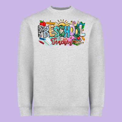 Precschool Teacher Heavyweight Sweatshirt Designed By Cowhidedigitalart