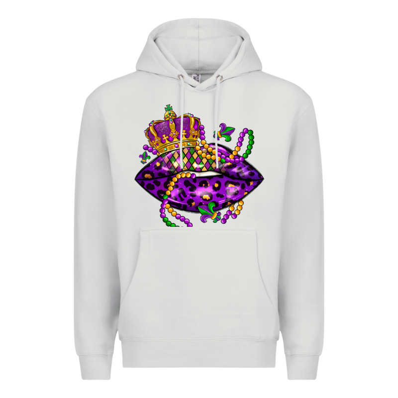 Mardi Gras Lips Premium Hoodie by LillyAllenDesigns | Teevron