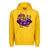 Lemon mardi gras lips Premium Hoodie - LillyAllenDesigns