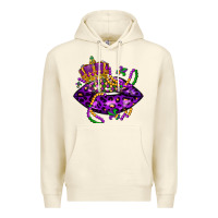 Sandshell mardi gras lips Premium Hoodie - LillyAllenDesigns