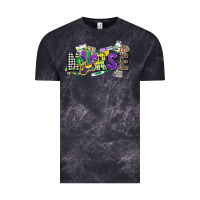 Cloud Black nurse mardi gras Vintage Tee - CowGirlArtShop