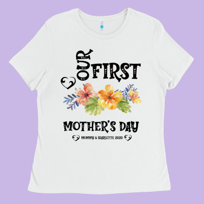 Our Fırst Mother's Day Mommy & Scarlette 2020 Ladies Tee Designed By Bettercallsaul