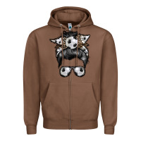 Chestnut soccer mom Zipper Hoodie - RacoonDesign