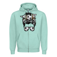 Seafoam soccer mom Zipper Hoodie - RacoonDesign
