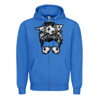 True Royal soccer mom Zipper Hoodie - RacoonDesign