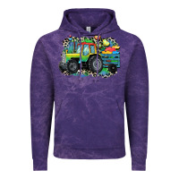Cloud Purple Autism farm tractor Vintage Hoodie - CowGirlArtShop