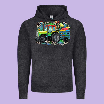 Autism Farm Tractor Vintage Hoodie Designed By Cowgirlartshop