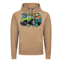 Vintage Coffee Autism farm tractor Vintage Hoodie - CowGirlArtShop