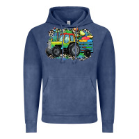 Vintage Denim Autism farm tractor Vintage Hoodie - CowGirlArtShop