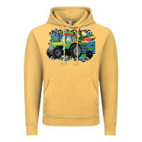 Vintage Mustard Autism farm tractor Vintage Hoodie - CowGirlArtShop